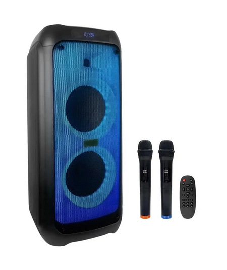 Аккумуляторная портативная колонка ZXX-5512/800W с 2 микрофонами