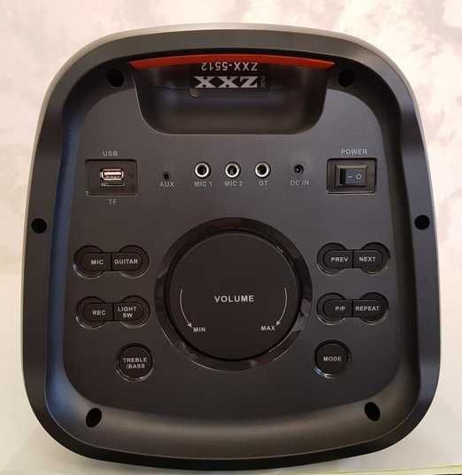 Аккумуляторная портативная колонка ZXX-5512/800W с 2 микрофонами