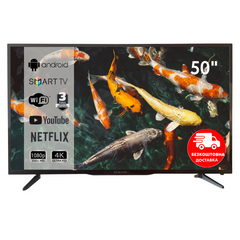 Телевизор 50" 4K Smart TV LED WIFI Android 9 Смарт ТВ 2023