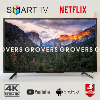 Телевізор 50" 4K Smart TV LED WIFI Android 9 Смарт ТВ 2023