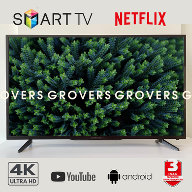 Телевізор 43" (109 см) Smart TV 4K LED WIFI Android 11 Смарт ТВ 2023